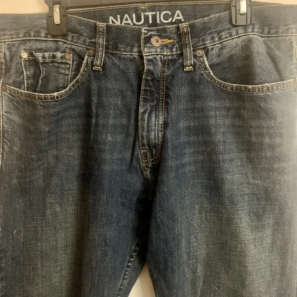 Nautica Relaxed Fit Blue Denim Jeans Mens‎ 32x32 Casual Everyday